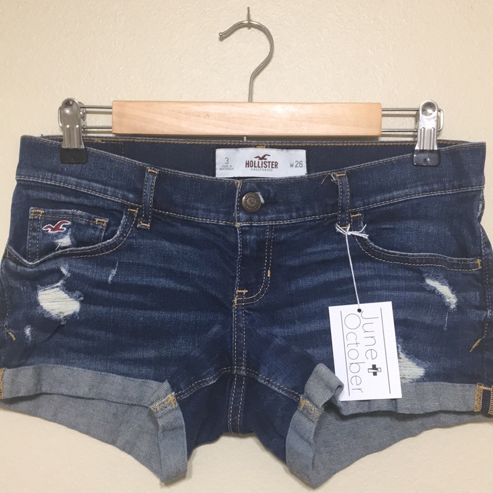 Denim Hollister shorts